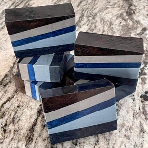 Midnight Leather Handcrafted Soap, Soap Bar, Gift Soap, Glycerin Soap, Soap for him, Unisex Soap