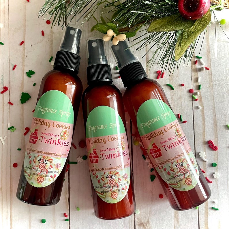Holiday Cookies Fragrance Spray, Christmas Body Spray, Holiday Scent