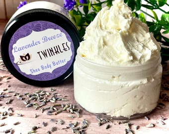 Lavender Breeze Body Butter, Whipped Shea Butter, Essential Oil Body Butter, Natural skin care, Lavender skin cream