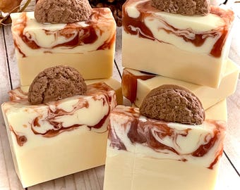 Gingersnap Brûlée Handcrafted Soap, Fall/Christmas Gift Soap, Gourmand Bath Scent