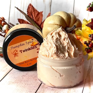 Pumpkin Spice Body Butter, Shea Body Butter, Autumn Fragrance, Homemade Body Cream, Fall Body Butter, Halloween Scent