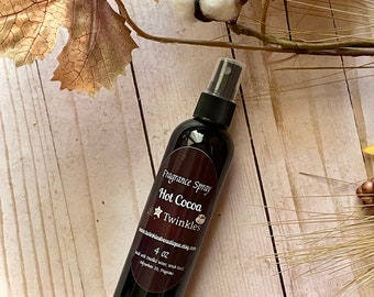 Hot Cocoa Fragrance Spray: Warm Chocolate Marshmallow Body Scent (4 oz)