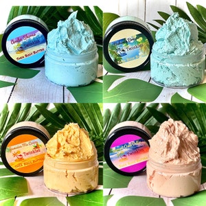 Tropical Body Butter Collection, Body Butter Bundle, Whipped Shea Butter, Summer Body Butter, Body Moisturizer image 6