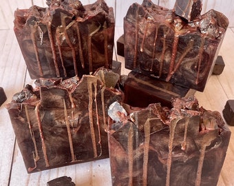 Brownie Batter Handcrafted Soap, Soap Bar, Dessert Soap, Glycerin Soap, Chocolate Soap