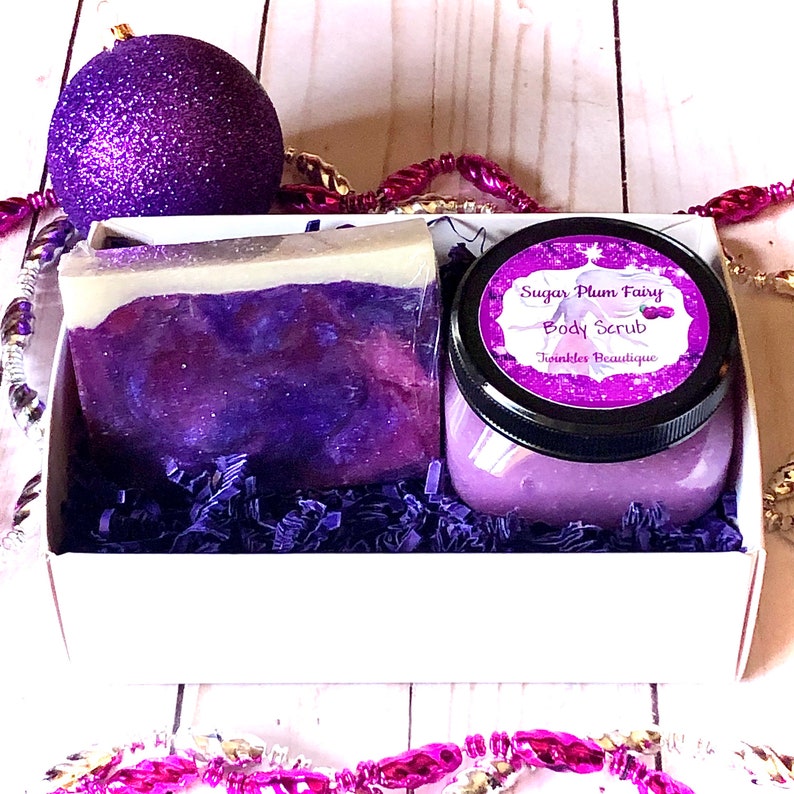 Holiday Bath and Beauty Gift Set Sugar Plum Fairy Gift Box Etsy