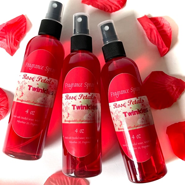 Rose Petals Fragrance Spray, ONE 4 oz Spray, Body Mist, Body Spray, Valentines Bath and Body, Rose Jam type fragrance