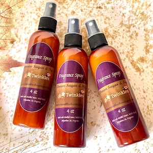 Brown Sugar and Fig Fragrance Spray, ONE 4 oz Spray, Body Spray, Body Mist, Fall Fragrance, Sweet Fig Scent