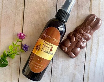 Chocolate Bunny Fragrance Spray, ONE 4 oz Spray, Easter Gift, Body Spray, Body Splash