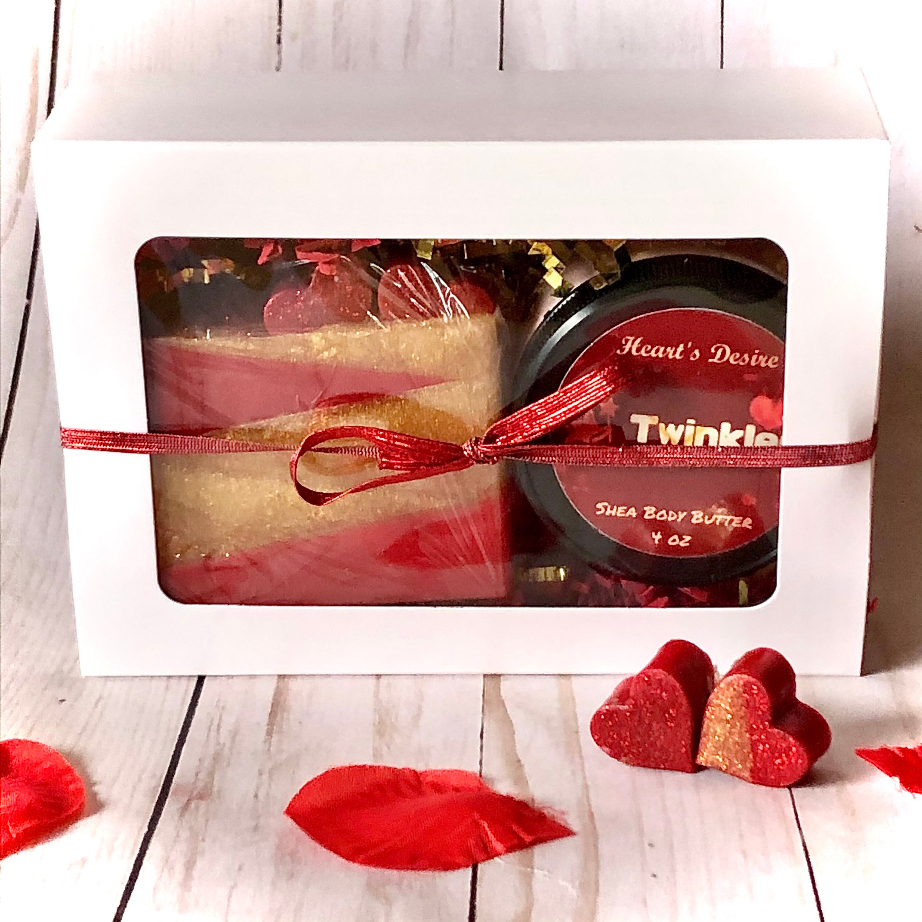 Valentines Gift Box Hearts Desire Bath and Beauty Gift Set Etsy