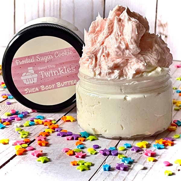 Frosted Sugar Cookie Body Butter, Whipped Shea Butter, Bakery Scent, Body Frosting