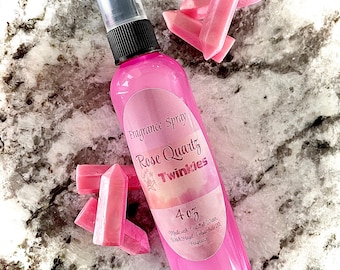 Rose Quartz Fragrance Spray: Cranberry Grapefruit Peony and Pink Sugar Scent (4 oz)