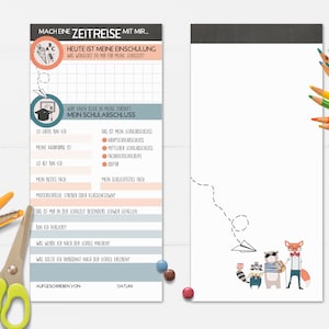 ZEITKAPSELKARTEN für Schulanfang, Erinnerung & Geschenk zur Einschulung