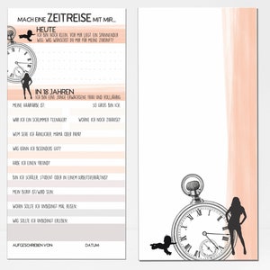 ZEITKAPSELKARTEN für das Baby, Mädchen Rosé