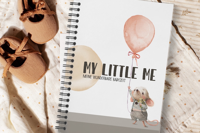 BABYTAGEBUCH My little me , MAUS, Spiralbindung, Erinnerungsbuch für das Baby Bild 10