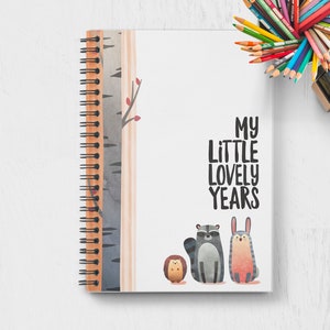 KINDERTAGEBUCH My little lovely years, Erinnerungsbuch für Kinder 1-6 Jahre Bild 1