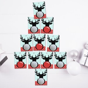 Weihnachten RUBBELGUTSCHEINE für den Adventskalender, inkl. Rubbelsticker Bild 5