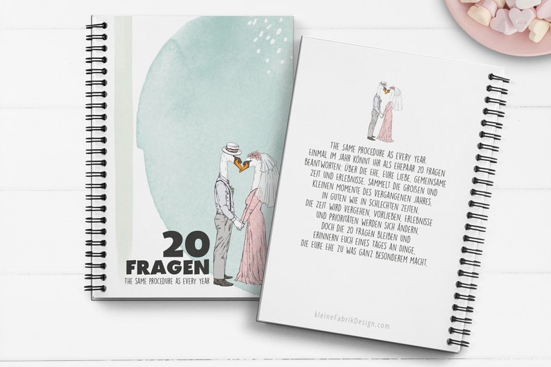 Ehetagebuch als Geschenk für die Hochzeit, DIN A5 Buch mit Hardcover zum Ausfüllen