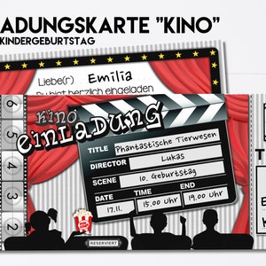 EINLADUNGKARTE KINO, 10 Stück image 4