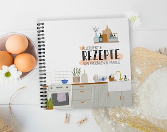 REZEPTBUCH Kochfreundebuch für 30 Rezepte