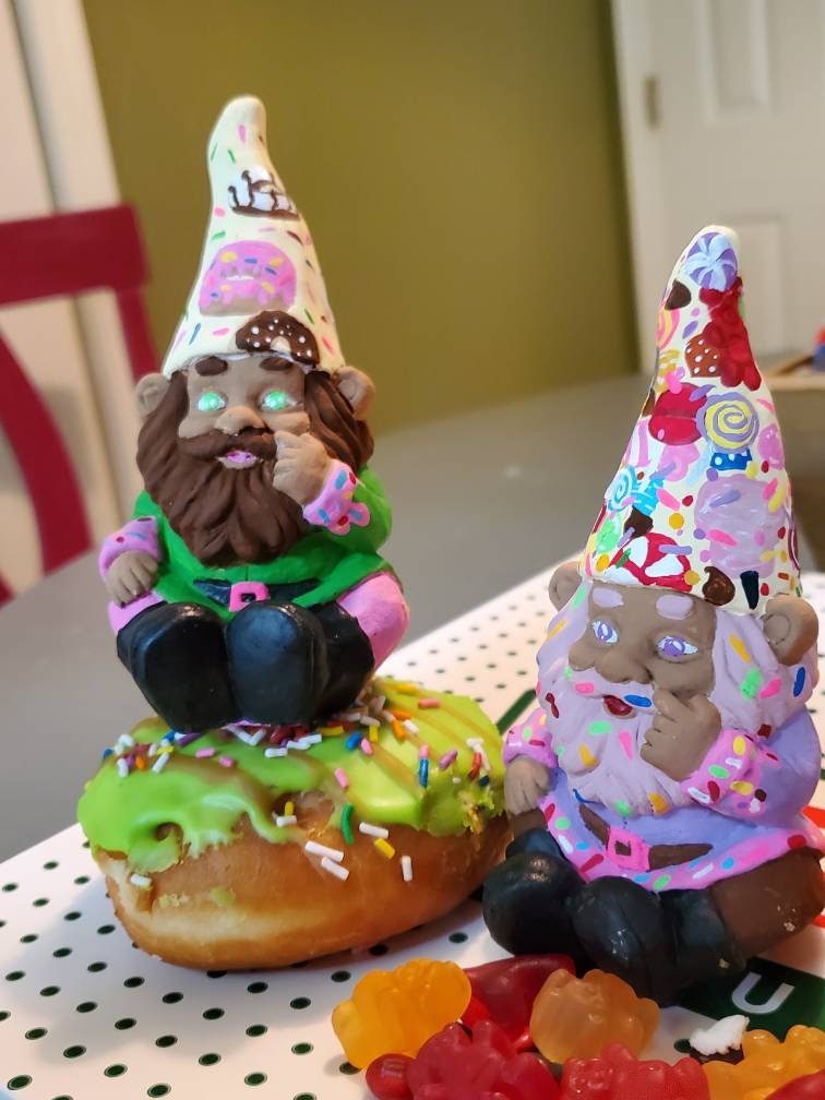 Dessert Gartenwichtel Candy Gnome Donut Gnome Etsy