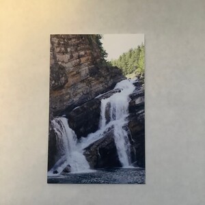 Chutes Cameron, Parc national Waterton, Carte de voeux vierge, Montagnes Rocheuses, Cascades