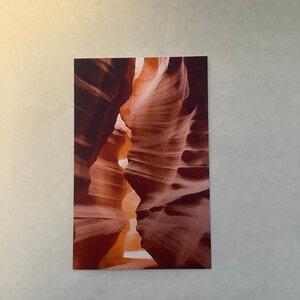 Carte de voeux vierge Antelope Canyon, Arizona, paysages désertiques