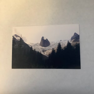 Carte de voeux vierge Bugaboo Glacier Radium Valley, Colombie-Britannique, montagnes Rocheuses canadiennes