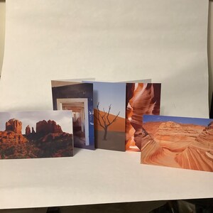 Pack de variétés Paysages désertiques (5) Carte de vœux vierge