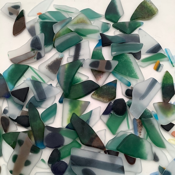 Green Variety Pack Tumbled ‘Sea’ Glass