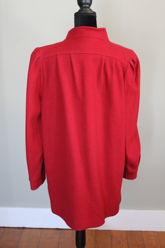 Vintage Red Women's Wool Outer Coat - image 3