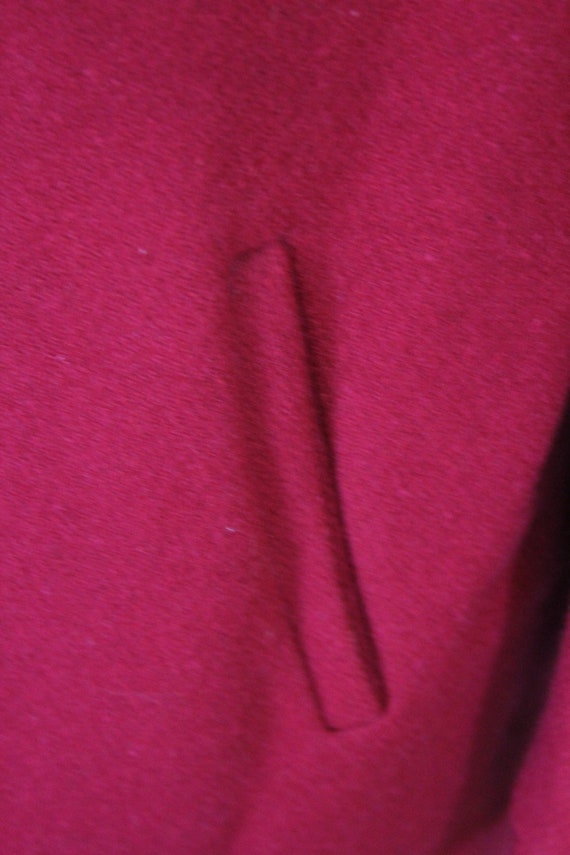 Vintage Red Women's Wool Outer Coat - image 7