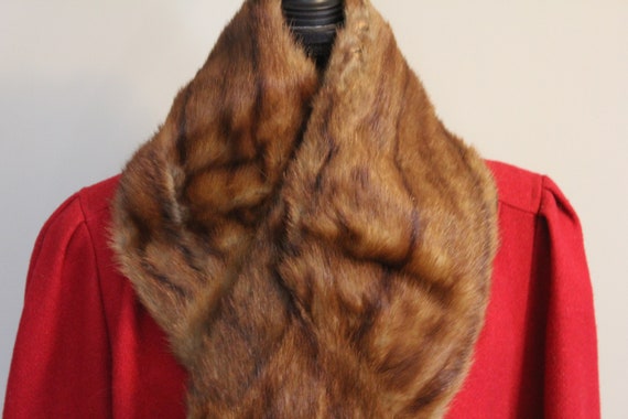 Vintage Annis Furs-Natural Mink Boa/Collar - image 1