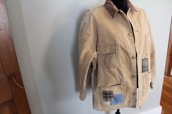 Vintage Patched Farm Work Distressed Carhart Chor… - image 2
