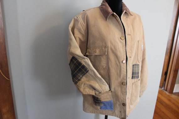 Vintage Patched Farm Work Distressed Carhart Chor… - image 1