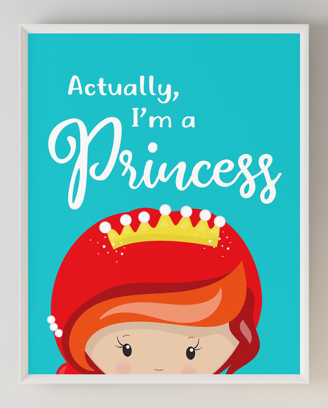 Princess Wall Art Princess Nursery Printable Wall Art Etsy
