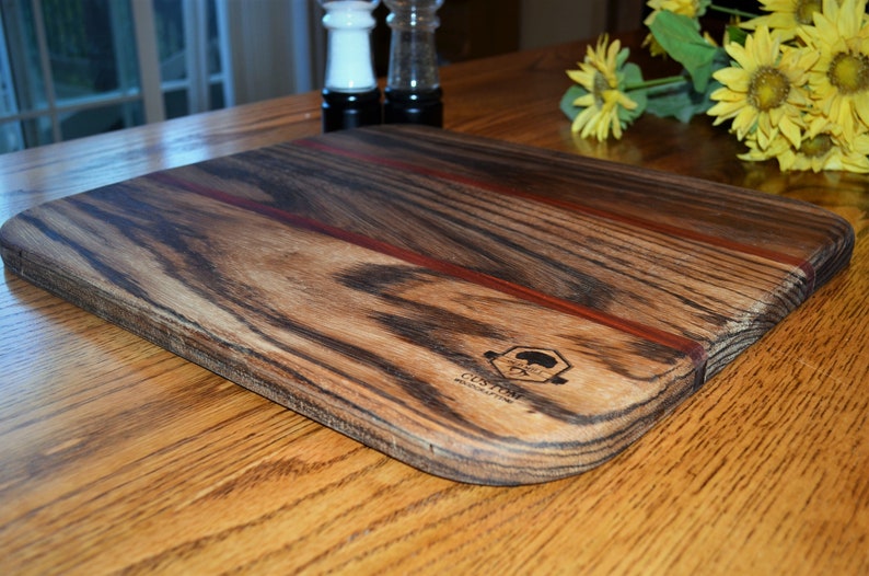 Hand Made Zebra Wood Cutting Board / FREE SHIPPING | Etsy