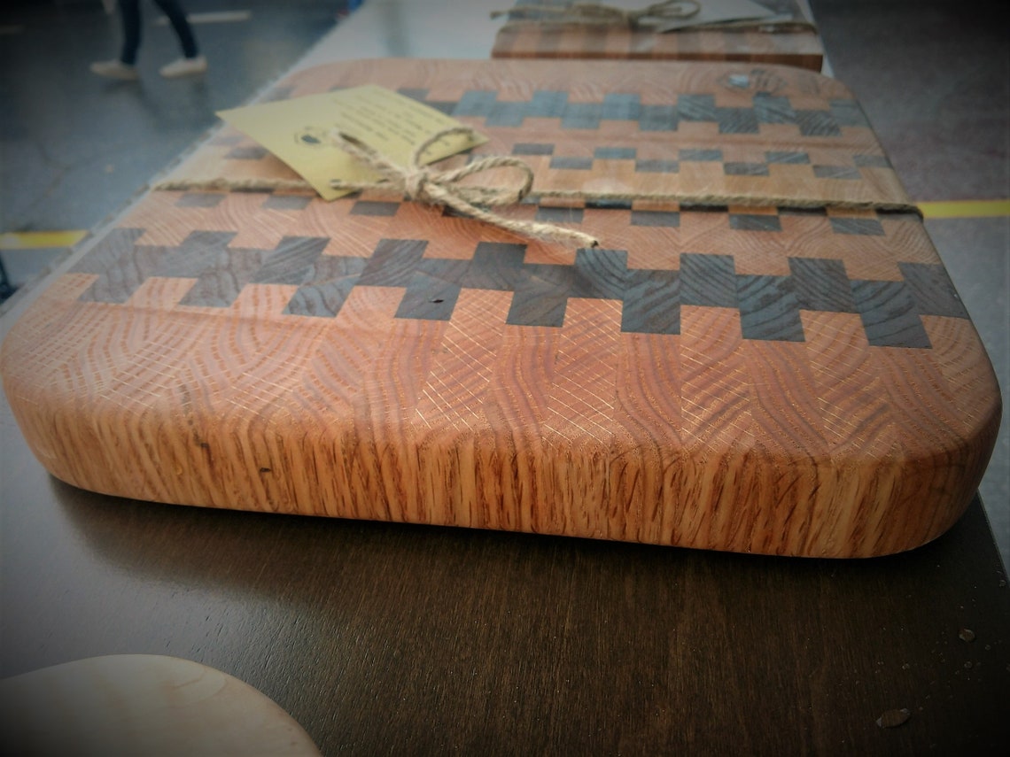 Thick End Grain Mosaic Cutting Board Etsy