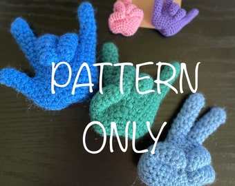 Crochet Hands Pattern by Lilac Fiber Art