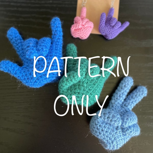 Crochet Hands Pattern by Lilac Fiber Art