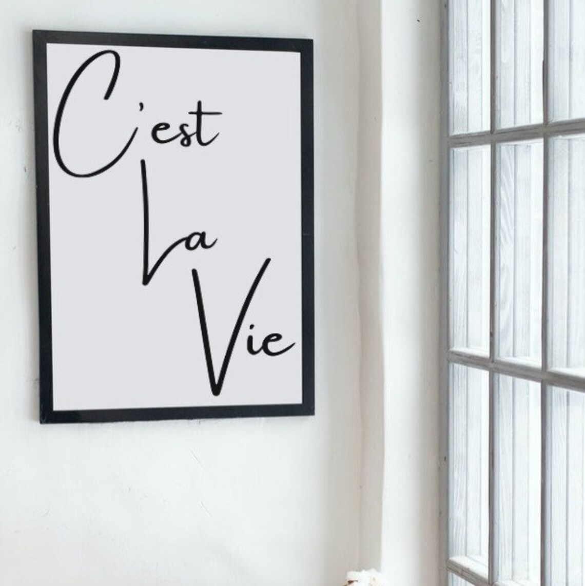 C'est La Vie A4 Printed Wall Art Etsy