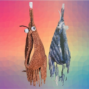 Crocheted Yip Yip Hanging Bag-Sesame Street Inspired