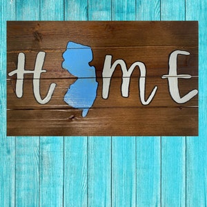 NJ Home Sign-wall décor, New Jersey