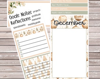 Cozy Christmas Monthly Dashboard Kit