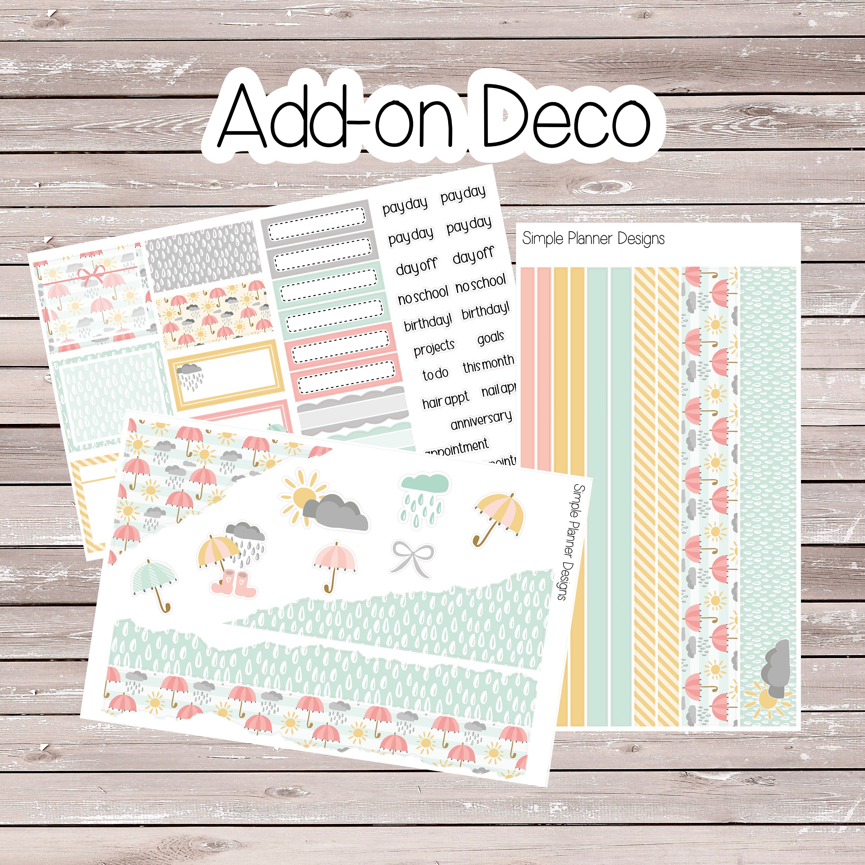 April Showers Monthly Kit - Etsy