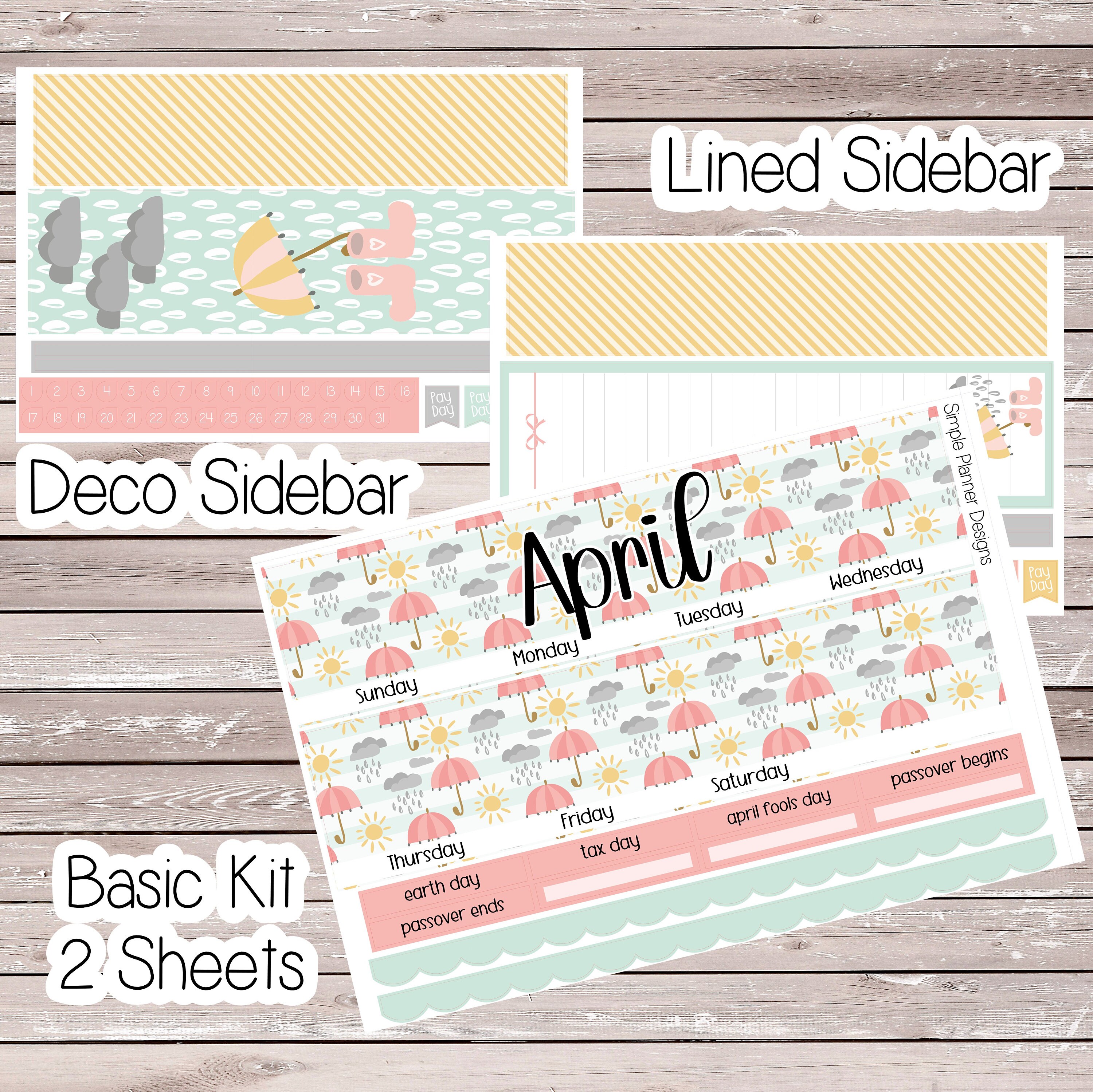 April Showers Monthly Kit - Etsy