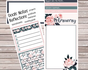 Garden Roses Monthly Dashboard Kit