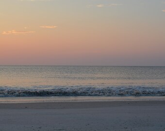 R E S T O R E  Ocean Dawn Dusk Digital Photo Download | Ocean Photography | Digital Download Photos | Pastel Ocean Photo | Beach Photography