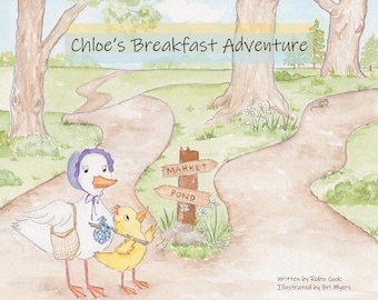 Chloe’s Breakfast Adventure kid’s book | Watercolor Children's Book | Children's Book with Animals | Bedtime Story Book | Baby Shower Gift