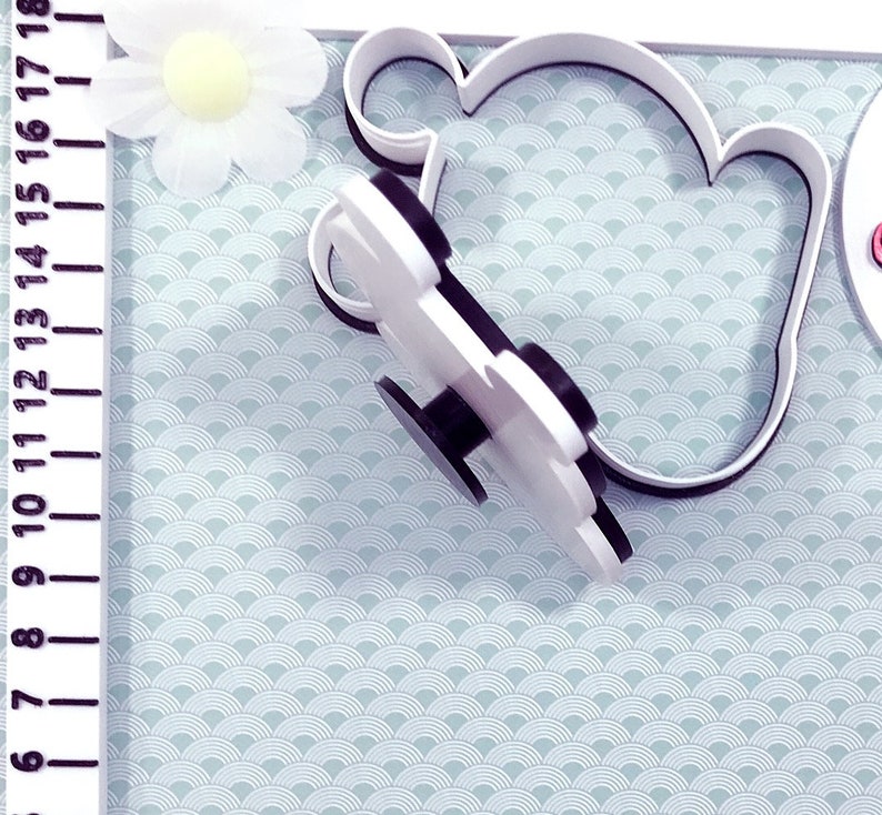 Cookie cutter and stamp track motorbike