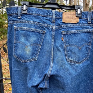 1980&#39;s Orange Tab 550 Levi&#39;s